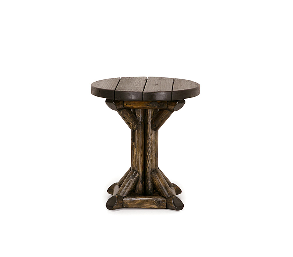 Aston Side Table 3528-O Charcoal on Cedar finish La Lune Collection rustic furniture