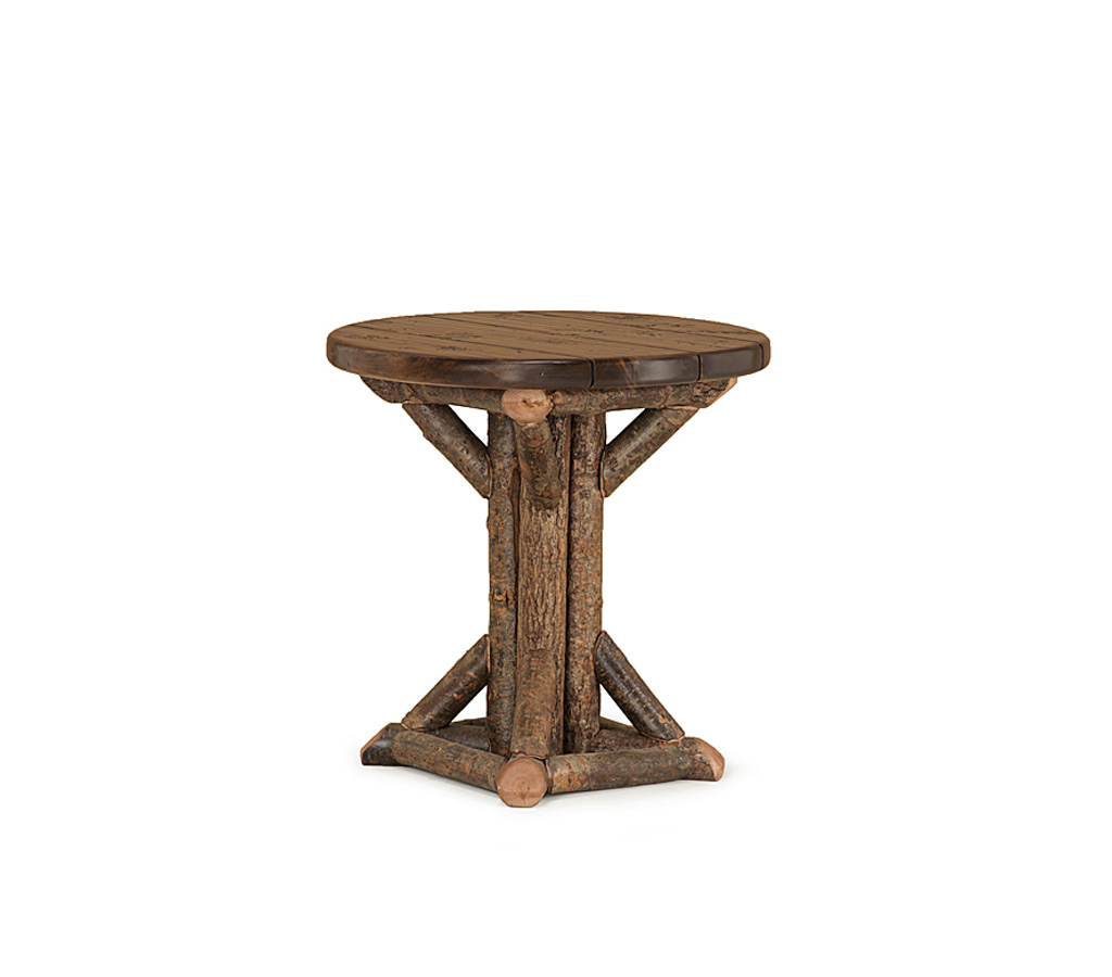 Aston Side Table 3530-U Natural finish with Medium Cedar Top La Lune Collection rustic furniture