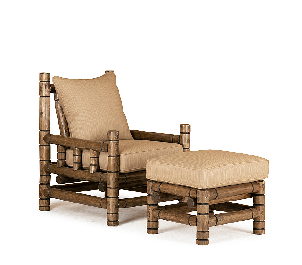 Ava Club Chair 1261-U, Ava Ottoman 1263-U Kahlua finish La Lune Collection