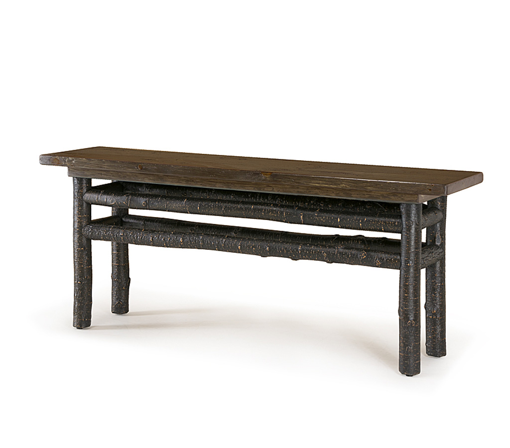 Becca Console Table 3284-I Ebony finish with Dark Pine Top La Lune Collection rustic furniture