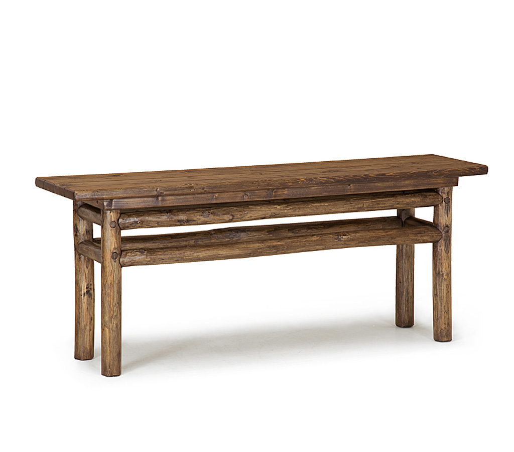 Becca Console Table 3284-U Kahlua finish with Medium Cedar Top La Lune Collection rustic furniture