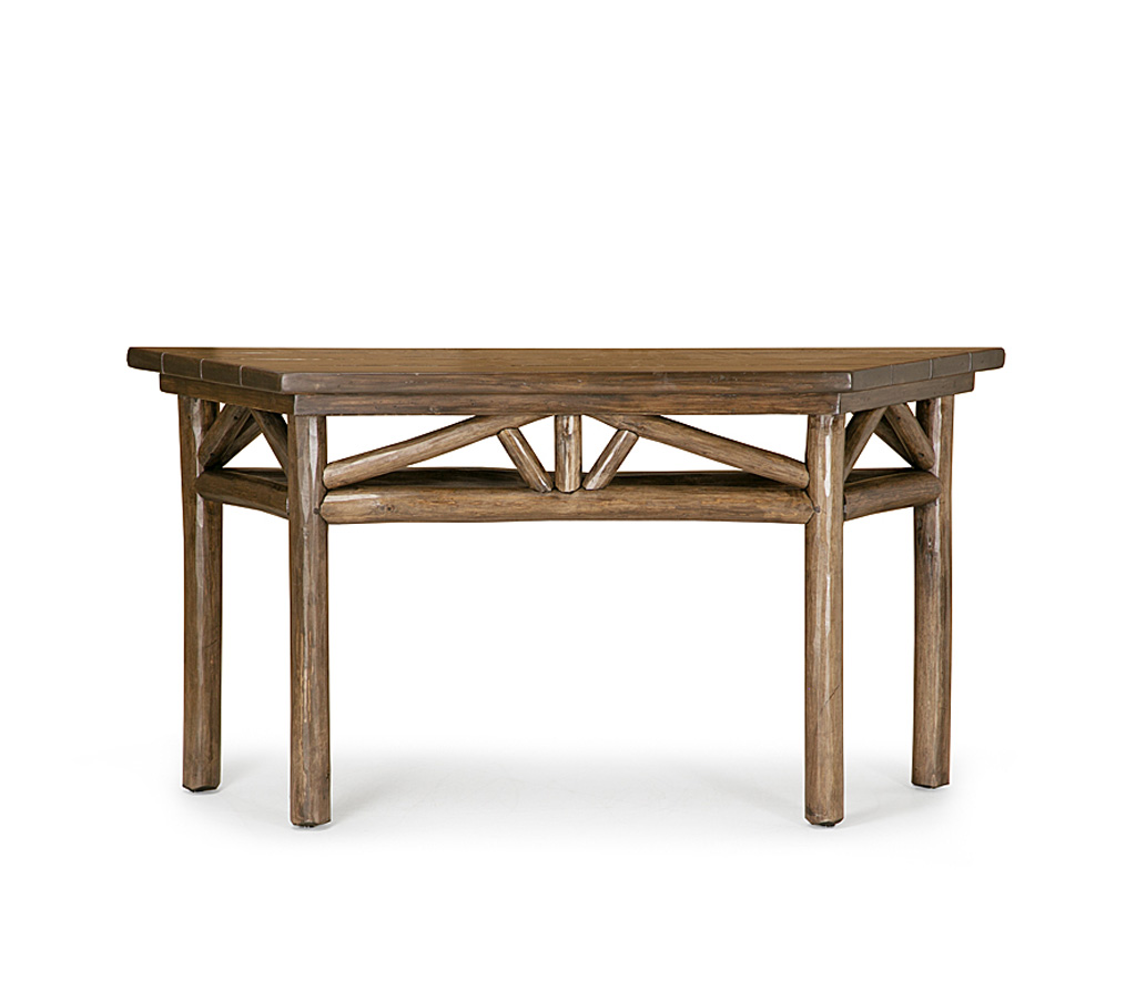 Calix Console Table 3268-U Kahlua finish with Medium Cedar Top La Lune Collection rustic furniture