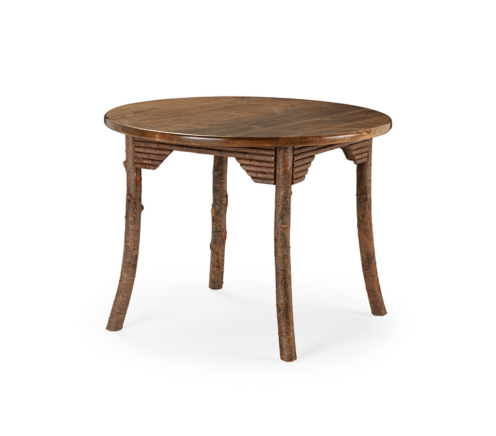 Dalia Dining Table 3187 Natural finish with Medium Pine Top La Lune Collection rustic furniture