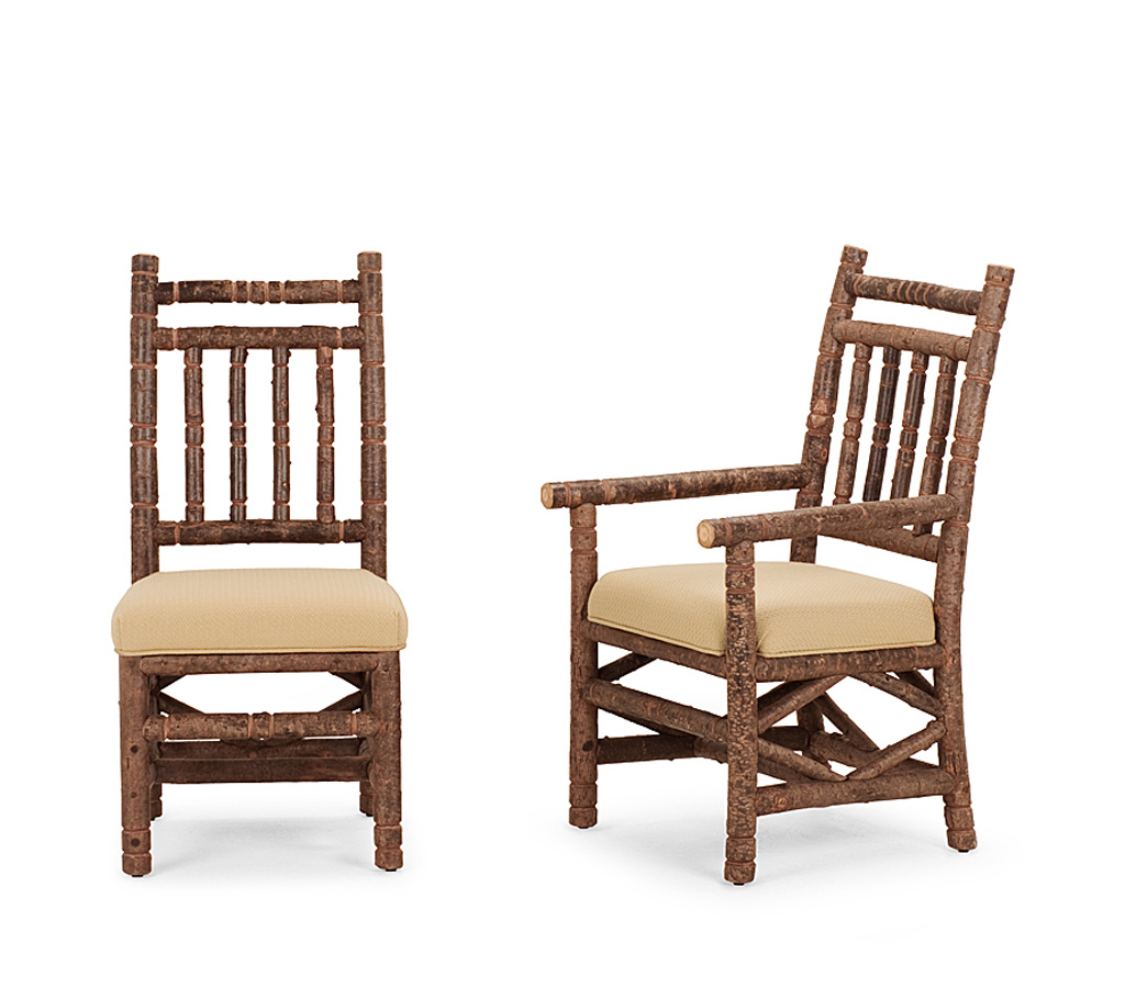 Ella Side Chair 1198-I, Ella Armchair 1200-I Natural finish La Lune Collection rustic furniture