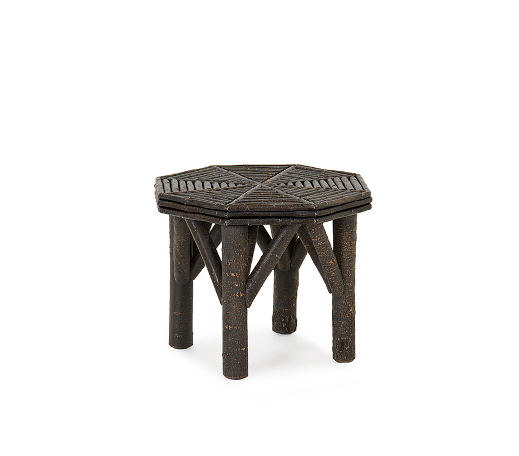 Elliot Side Table 3270-I Ebony finish La Lune Collection rustic furniture