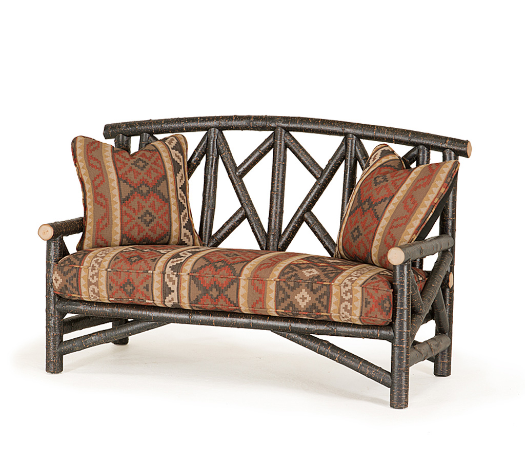 Evan Settee 1238-I Ebony finish La Lune Collection rustic furniture
