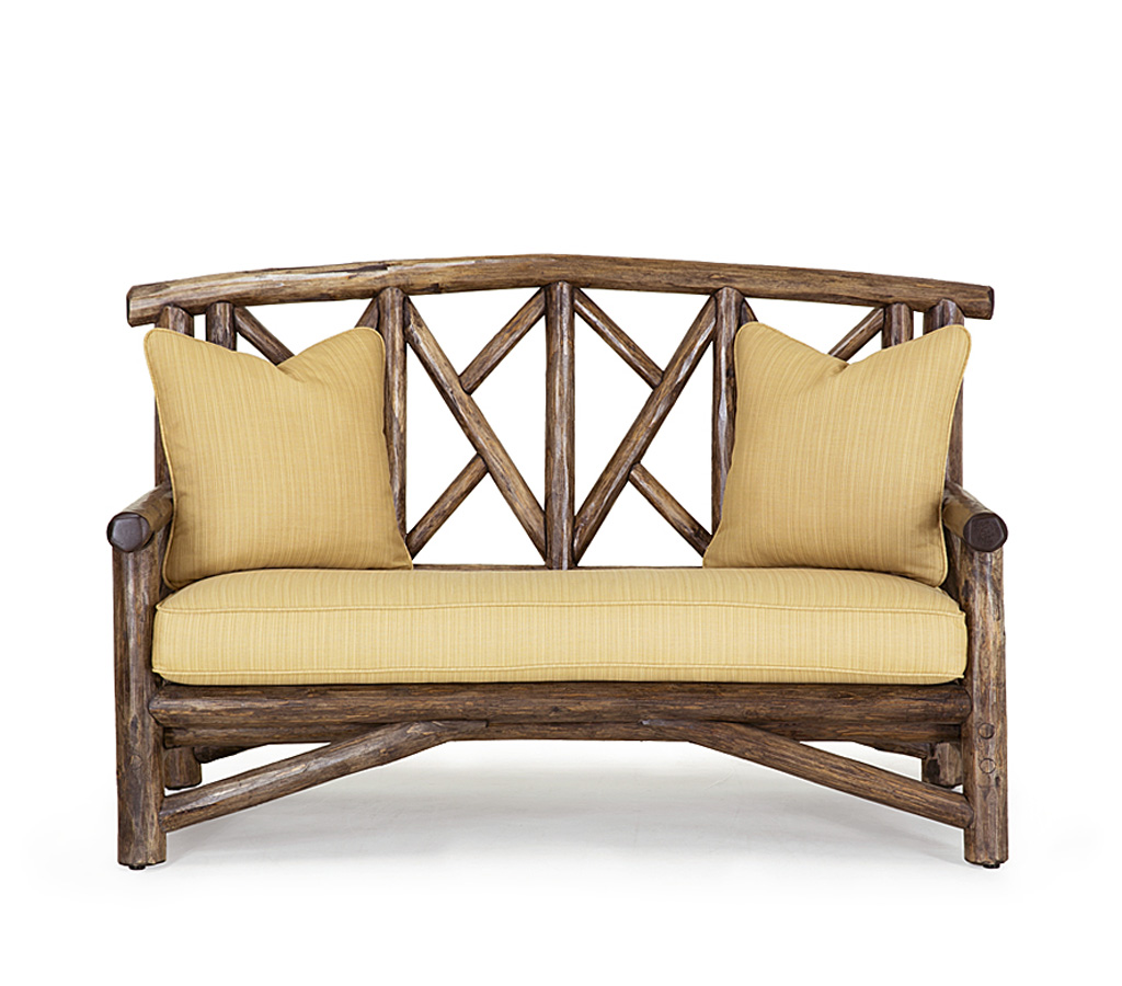 Evan Settee 1238-U Kahlua finish La Lune Collection rustic furniture