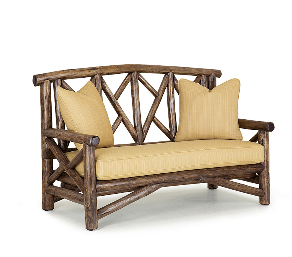 Evan Settee 1238-U Kahlua finish La Lune Collection rustic furniture