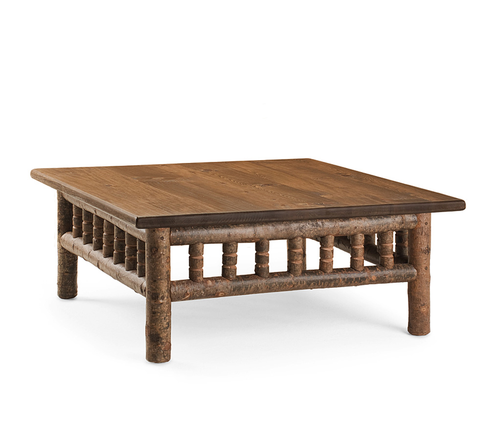 Hewitt Coffee Table 3462-I Natural finish with Medium Pine Top La Lune Collection rustic furniture