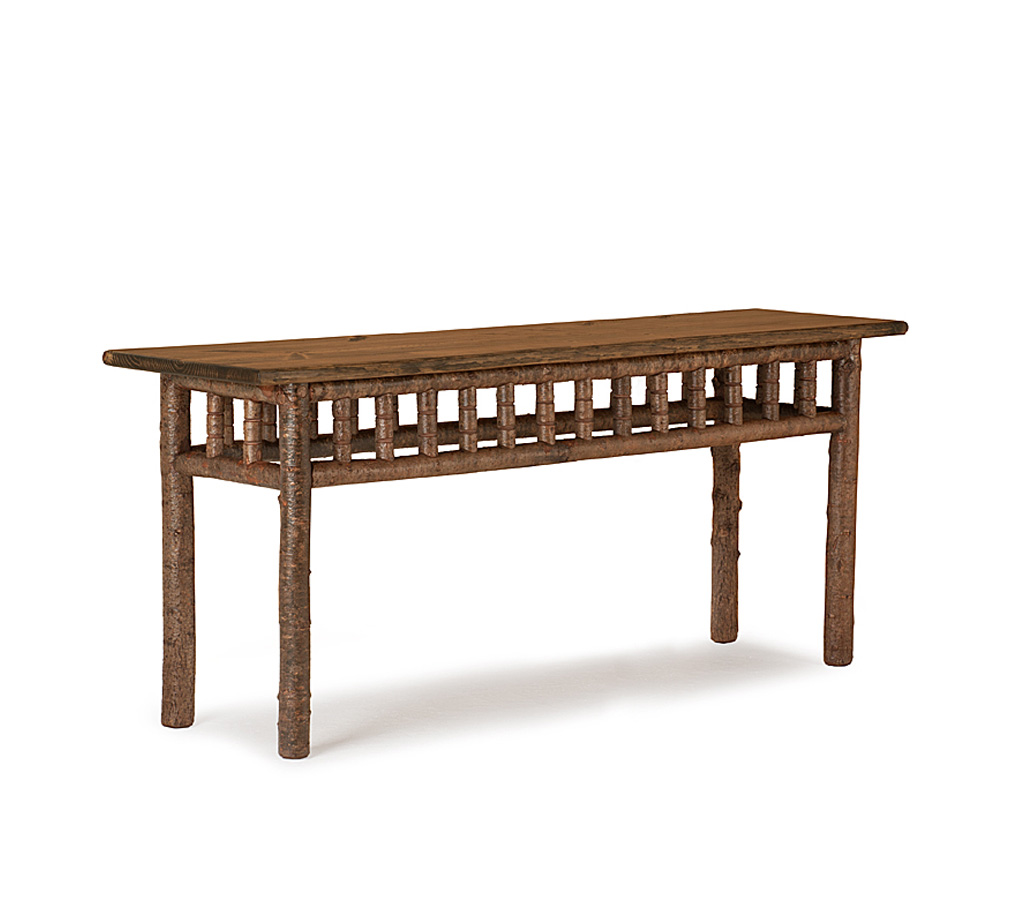 Hewitt Console Table 3476-I Natural finish with Medium Pine Top La Lune Collection rustic furniture