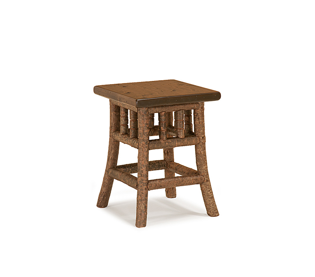 Hewitt Pedestal Table 3377-I Natural finish with Medium Pine Top La Lune Collection rustic furniture