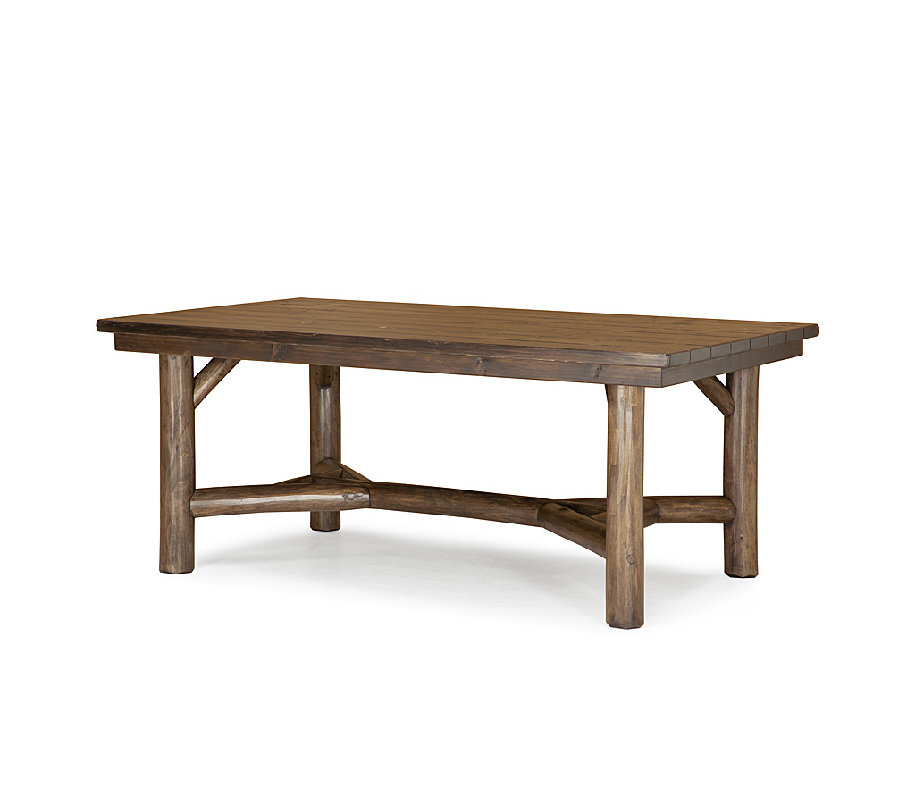 Kent Dining Table 3080-U Kahlua finish with Medium Cedar Top La Lune Collection rustic furniture