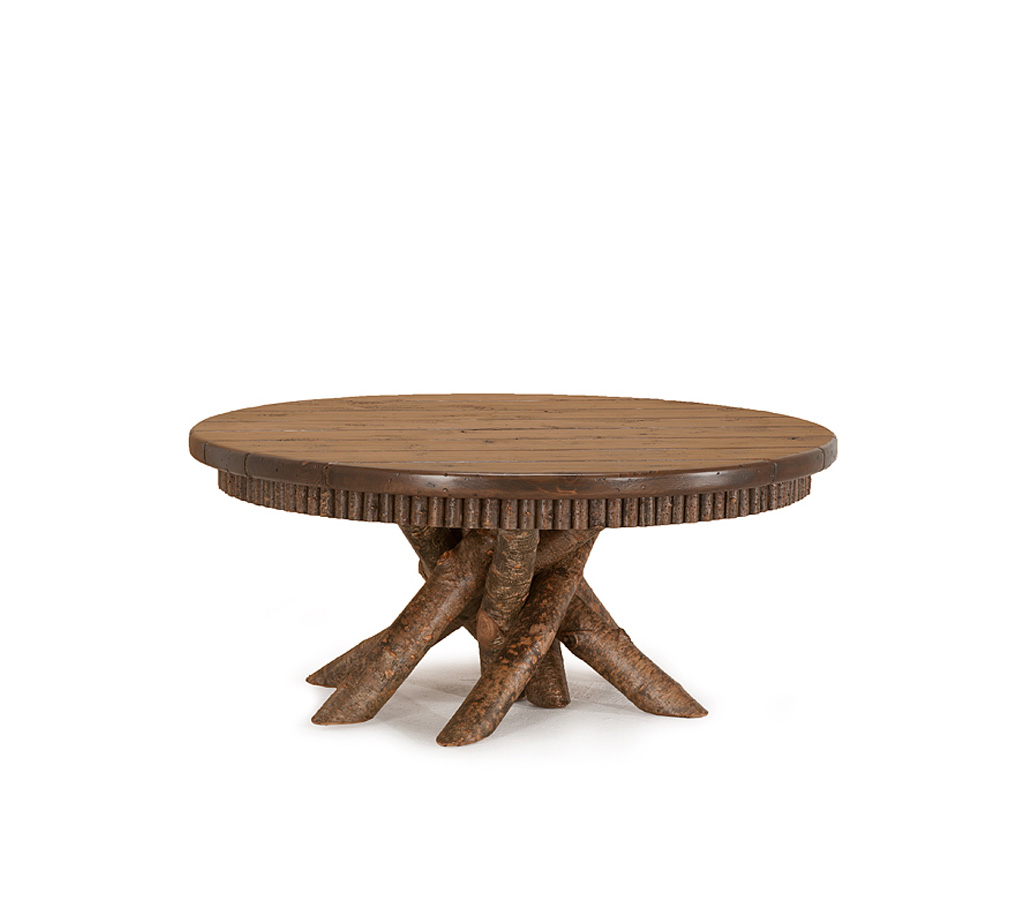Mika Coffee Table 3418-U Natural finish with Medium Cedar Top La Lune Collection rustic furniture