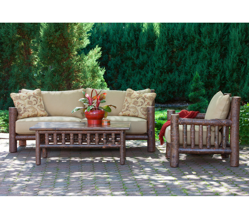 Noah Sofa 1280-I, Noah Lounge Chair 1276-I, Hewitt Coffee Table 3466-I Natural finish La Lune Collection rustic furniture