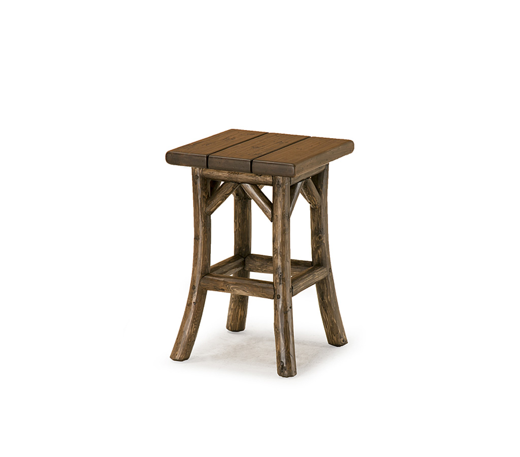Paloma Pedestal Table 3396-U Kahlua finish with Custom Kahlua Cedar Top La Lune Collection rustic furniture