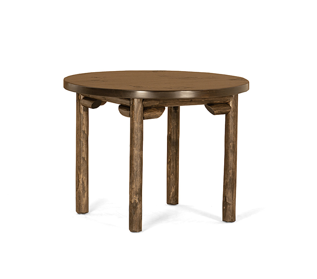 Rurina Dining Table 3188-I Kahlua finish with Dark Pine Top La Lune Collection rustic furniture