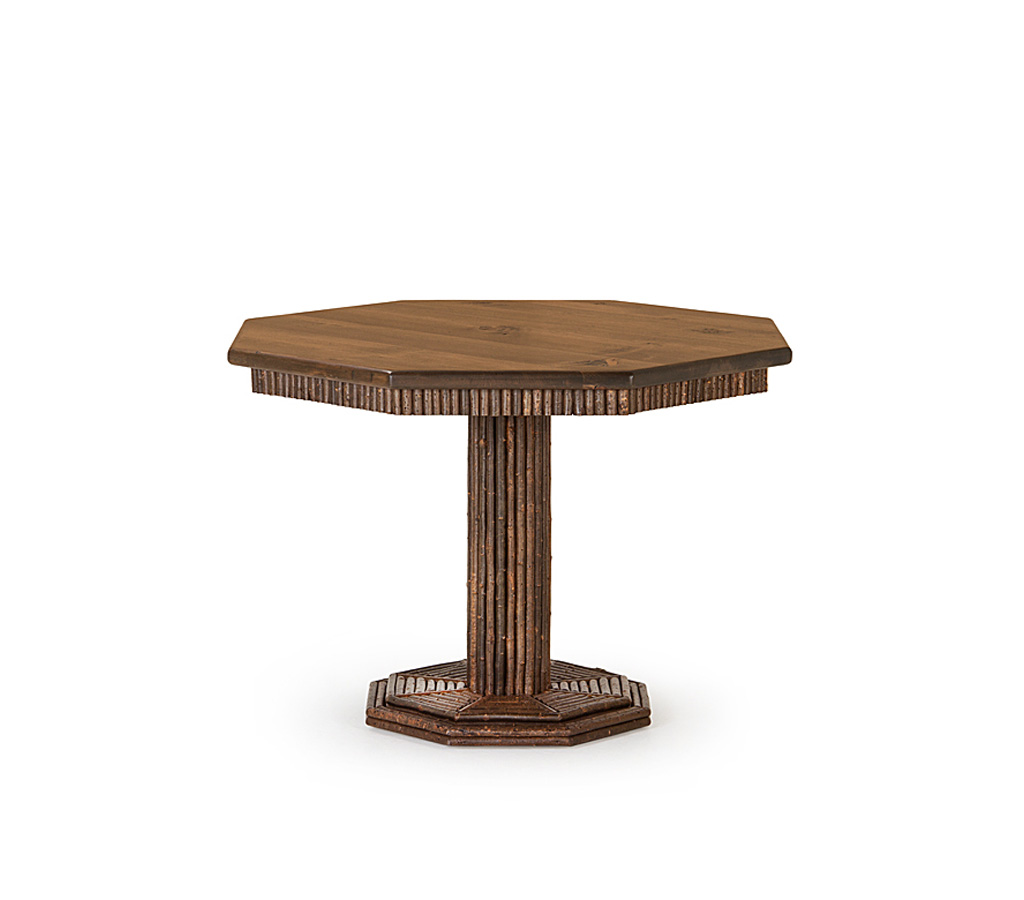Seth Table 3340 Natural finish with Medium Pine Top La Lune Collection rustic furniture