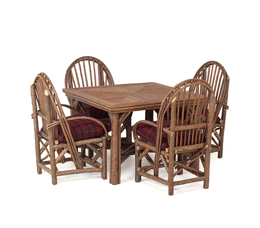 Taylan Dining Table 3054-U, Armchair 1042-U Natural finish La Lune Collection rustic furniture