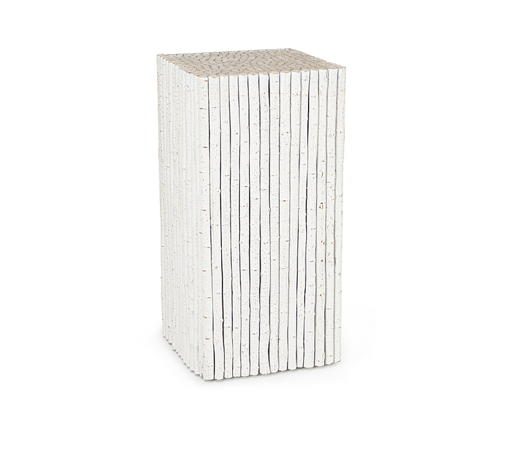 Verna Pedestal Table 3574 Antique White finish La Lune Collection rustic furniture