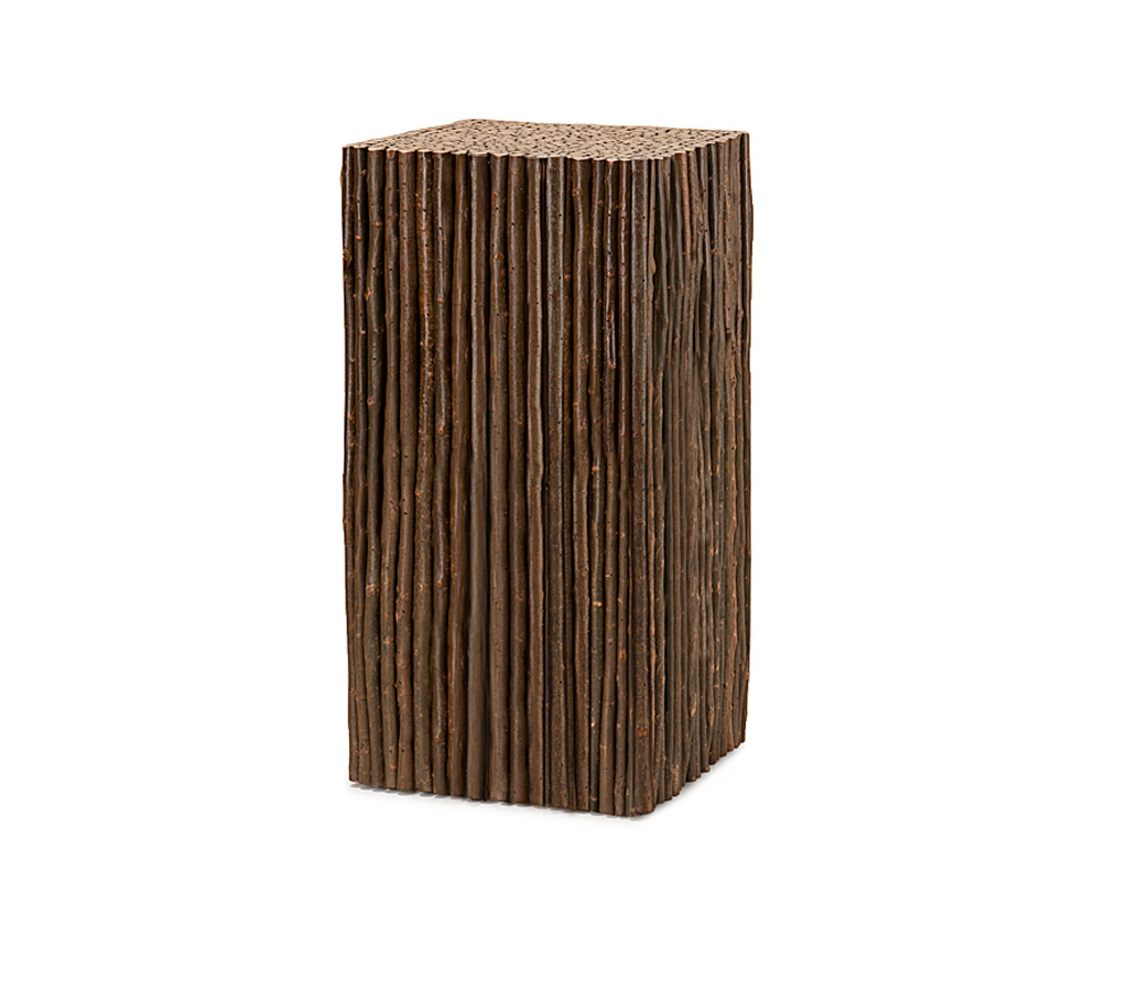 Verna Pedestal Table 3574 Natural finish La Lune Collection rustic furniture