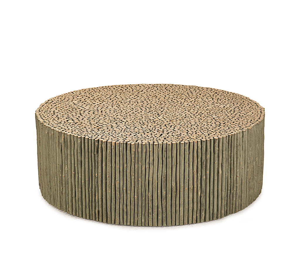 Viola Coffee Table 3566 Sage finish La Lune Collection rustic furniture