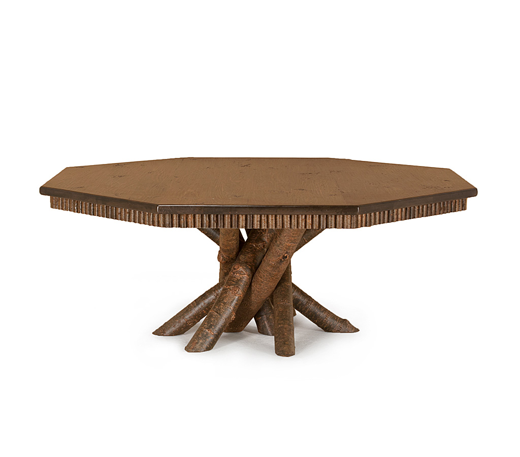 Zeke Dining Table 3112-I Natural finish with Medium Pine Top La Lune Collection rustic furniture
