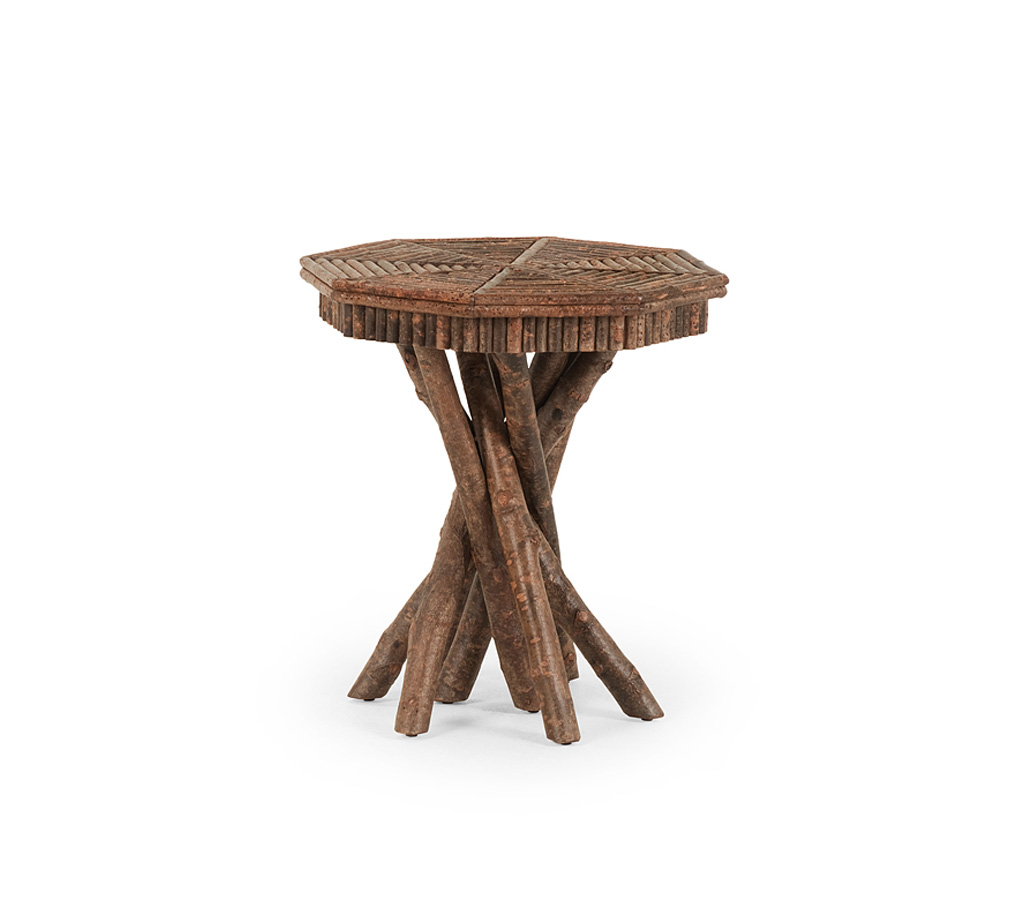 Zeke Side Table 3410-I Natural finish La Lune Collection rustic furniture