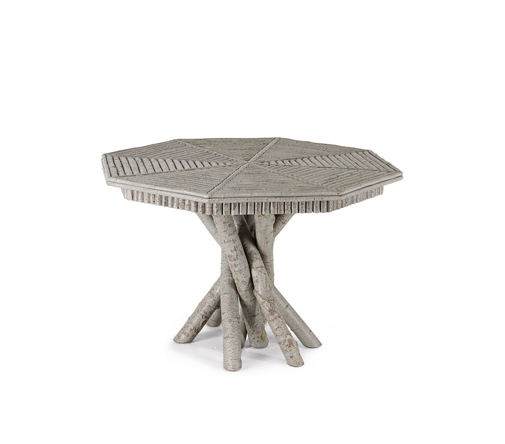 Zeke Table 3102 Pewter finish La Lune Collection rustic furniture